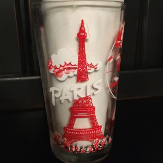 Vintage Paris France Souvenir Drinking Glass