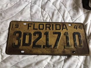 1944 Florida License Plate 3d 21710