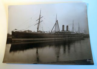 Germanic White Star Line Real Photograph From The Archives Of Harland & Wolff