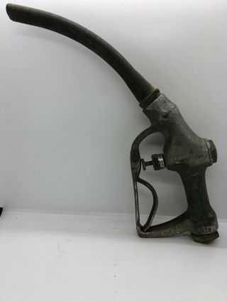 Old Service Station Antique Gas Pump Buckeye Handle Vintage Brass Nozzle