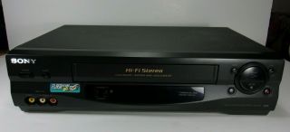Sony Slv - N55 Vcr Vhs Player/recorder - - Great
