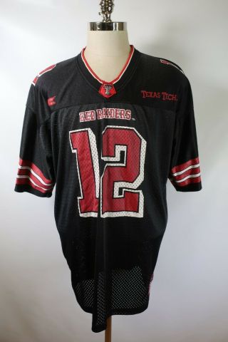 C5590 Vtg Colosseum Texas Tech Red Raiders Ncaa Football Jersey Size Xl