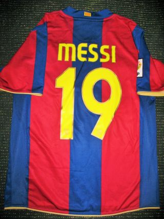 Authentic Messi Barcelona Anniversary Jersey 2007 2008 Shirt Camiseta Maglia M