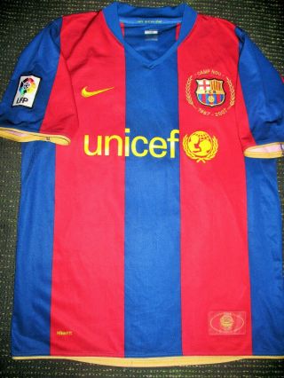 Authentic Messi Barcelona Anniversary Jersey 2007 2008 Shirt Camiseta Maglia M 2