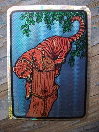 Rare Vintage Tiger In A Tree Vending Machine Prism Sticker