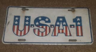 Chevrolet Usa - 1 Metal Embossed License Plate Chevy Vintage Antique W Petina