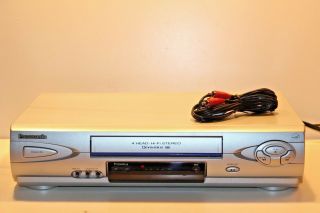 Panasonic Pv - V4603s Vcr Vhs Player Recorder,  Av Video Cables