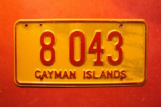 Cayman Islands - Caribbean - Handicapped Person License Plate - Very Good