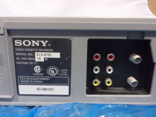 Sony SLV - N750 - Hi - Fi Stereo VHS Player/Recorder No Remote 3