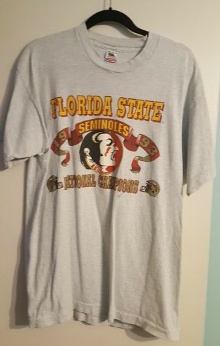 Florida State Seminoles 1993 National Champion Short Sleve T Shirt