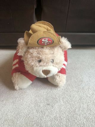 Nfl San Francisco 49ers Sports Plush Pillow Pets Dream Lites Mascot Toy Bear