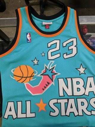 Michael Jordan 1996 All Star Mitchell And Mess Jersey Authentic Size 44 (Large) 2