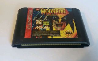 Sega Genesis Wolverine Adamantium Rage Game Authentic Vintage