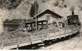 Photograph C1890s South Pacific Coast Railroad Wrights,  California Santa Cruz