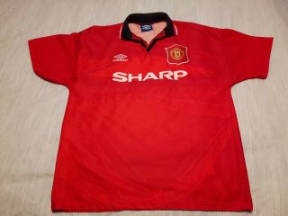 Manchester United Home Football Shirt 1994 - 1995 Size L