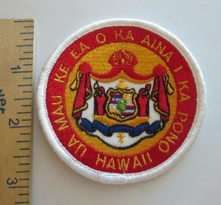 Hawaii Coat Of Arms Souvenir Patch