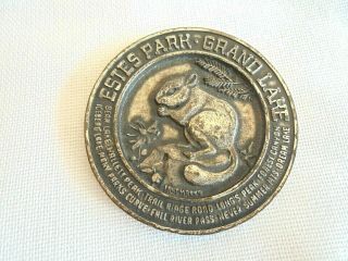 Vintage Rocky Mountain National Park Estes Park Grand Lake Souvenir Coin /medal