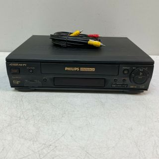 Philips Magnavox Vra651 At01 Vhs Vcr Video Player Recorder - - No Remote