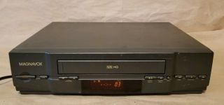 Magnavox Vr9221at21 Vcr 4 Head Hifi Vhs Video Cassette Recorder Player -