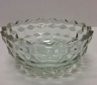 Vintage Fostoria Small Serving Clear Glass Fruit Bowl