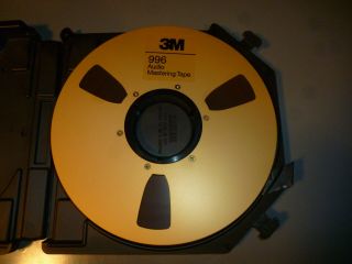 3M 996 Reel to Reel 1/2 inch Master Recording Tape Gold Metal With Hard Case 2