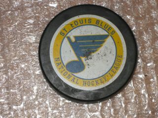 St.  Louis Blues National Hockey League Puck Blank Back Circa 1983 Viceroy Slug