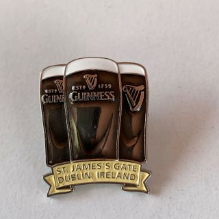 Travel Souvenir Pin Guinness Beer St James Gate Dublin Ireland