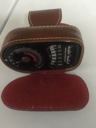 Weston Master 2 Model 735 Vintage Exposure Meter With Leather Case
