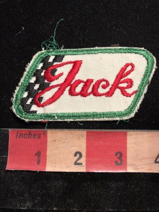 Vtg Jack Uniform Badge Patch With Name 83y1