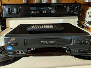 Jvc Model Hr - A51u Vcr 4 - Head Hi - Fi Vhs Video Cassette Recorder W/ Remote