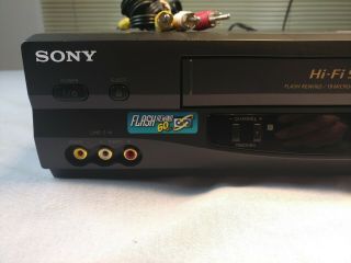 Sony SLV - N55 VHS VCR Player with Cable - No Remote - & 2
