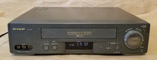 Sharp Vc - H973u Vcr 4 Head Hifi Vhs Video Cassette Player Recorder -