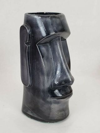 Vintage Tiki Mug - Moai Rapa Face Easter Island Glazed