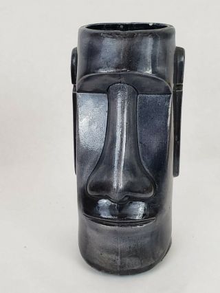Vintage Tiki Mug - Moai Rapa Face Easter Island Glazed 2