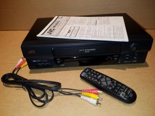 Jvc Hr - A591u Vhs Vcr Player Recorder Hi - Fi Stereo With Remote And Instructions