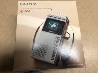 Sony Watchman Fd - 30a Tv With Am/fm Receiver,