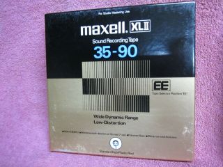 Maxell Xlii Ee 35 - 90 1800 Ft 7 " Recording Tape To Open Reel Akai Gx - 77 Teac