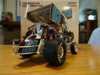 Danny Lasoski Autographed 83 Beef Packers 1:25 Gmp World Of Outlaws Sprint Car