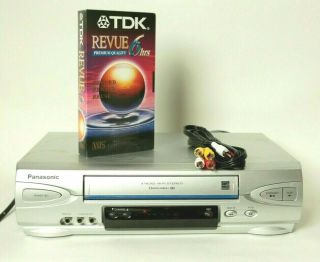 Panasonic Vhs Player Vcr Pv - V4524s Vhs - Tape,  Rca Cable _extras