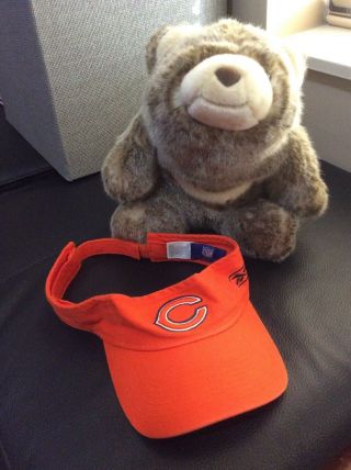 Nfl Chicago Bears Orange Visor Hat By Reebok