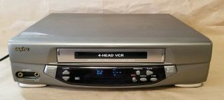 Sanyo Model Vwm - 370 Vcr Video Cassette Recorder 4 Head Hifi Vhs Tape Player Read