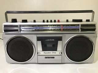 Sanyo 4 Band Stereo Radio Cassette Recorder Ghetto Blaster Boombox