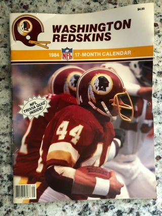 Washington Redskins 1984 17 Month Calendar