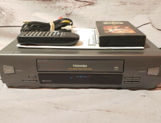 Toshiba M - 454 4 Head Vhs Vcr Player With Bundle Package All.