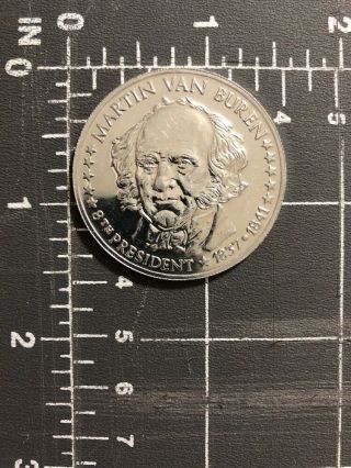 Martin Van Buren 8th President Plastic Coin Token 1837 - 1841 Usa Collectible