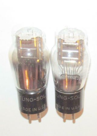 Identical Pair (2) Tung - Sol 71a St Amplifier Tubes.  Tv - 7 Test @ Nos Specs.