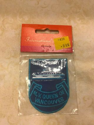 Vintage B.  C Ferry M.  V.  Queen Of Victoria Patch (m29)