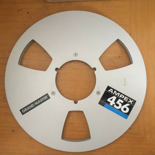Ampex 456 Empty Metal Take - Up Reel 10 " 1/4 " Nab For Professional Tape Recorder