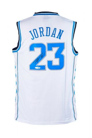 North Carolina No.  23 Michael Jordan Autographed Jersey,  Limited 6/10