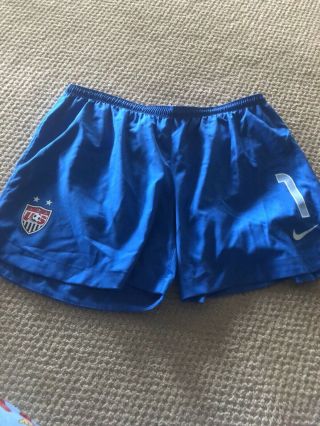 Hope Solo Game Worn Jersey Shorts Uswnt